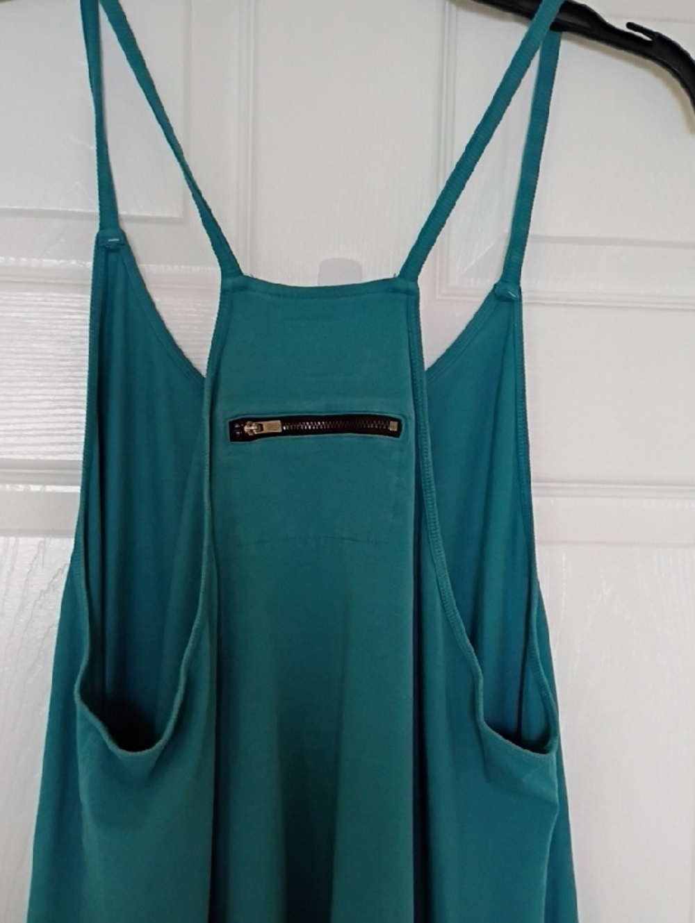 Free People Teal Hot Shot Onesie, L - Picture 6 of 8